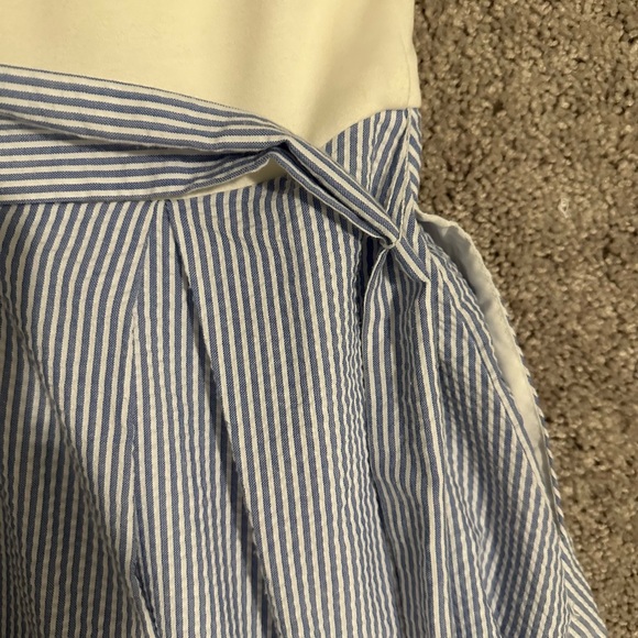 Hatch Striped Blue Dress Size 0 - Picture 5 of 10